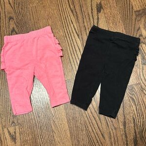 Baby Girl Ruffle Legging Bundle 3-6m